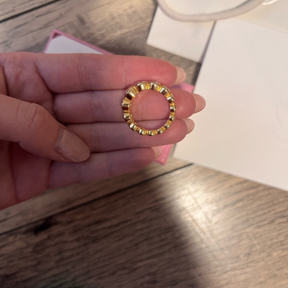 Swarovski Crystal Ring in Gold Tone - Picture 3 of 5